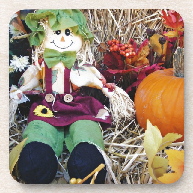 Little Miss Scarecrow Coaster (Front)