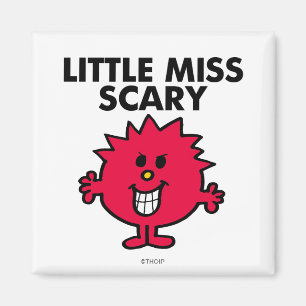Little Miss Scary Black Lettering Magnet