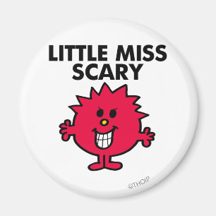 Little Miss Scary Black Lettering Magnet