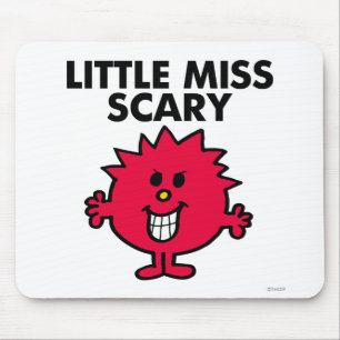 Little Miss Scary Black Lettering Mouse Pad