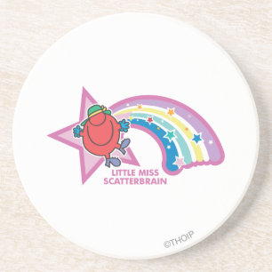 Little Miss Scatterbrain Rainbow & Stars Coaster