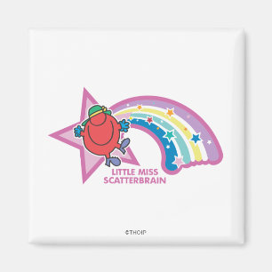 Little Miss Scatterbrain   Rainbow & Stars Magnet