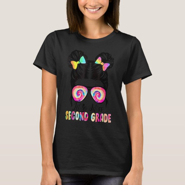 Little Miss Second Grade Back To School 2nd Grader T-Shirt (Front)