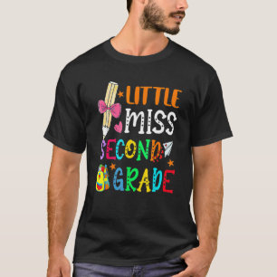 Little Miss Second Grade Back To School Kids 2nd S T-Shirt
