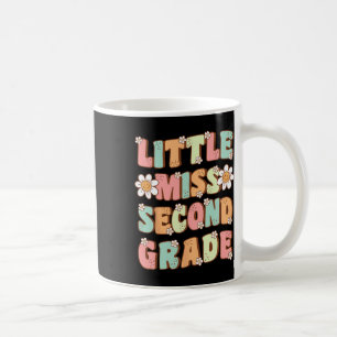 Little Miss Second Grade Cute Groovy First Day Of  Coffee Mug
