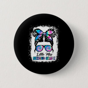 Little Miss Second Grade Girl Back To School 2nd 6 Cm Round Badge