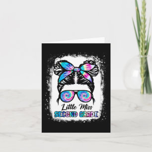 Little Miss Second Grade Girl Ck To School 2nd Gra Card
