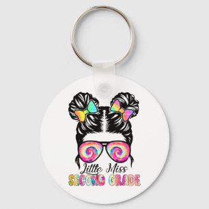 Little Miss Second Grade Girl Ck To School Shirt 2 Key Ring