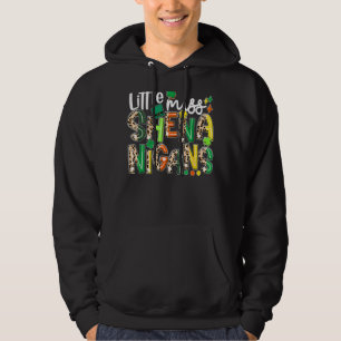 Little Miss Shenanigans Leopard Shamrock St Patric Hoodie