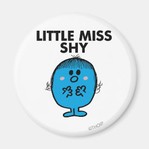 Little Miss Shy Black Lettering Magnet