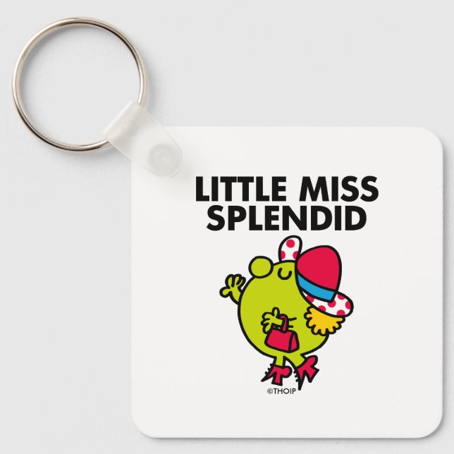Little Miss Splendid | Black Lettering Key Ring (Front)