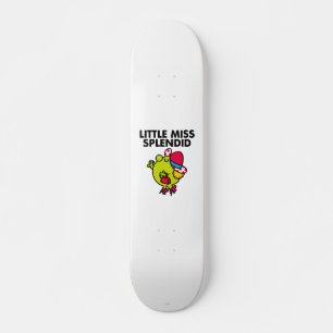 Little Miss Splendid Black Lettering Skateboard