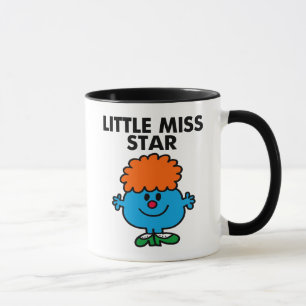 Little Miss Star   Black Lettering Mug