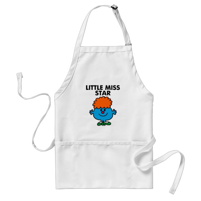 Little Miss Star | Black Lettering Standard Apron (Front)