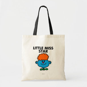 Little Miss Star Black Lettering Tote Bag