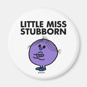 Little Miss Stubborn Arms Crossed Magnet