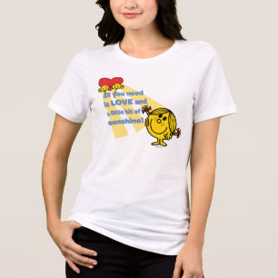 Little Miss Sunshine All You Need is Love Tri-Blend Shirt