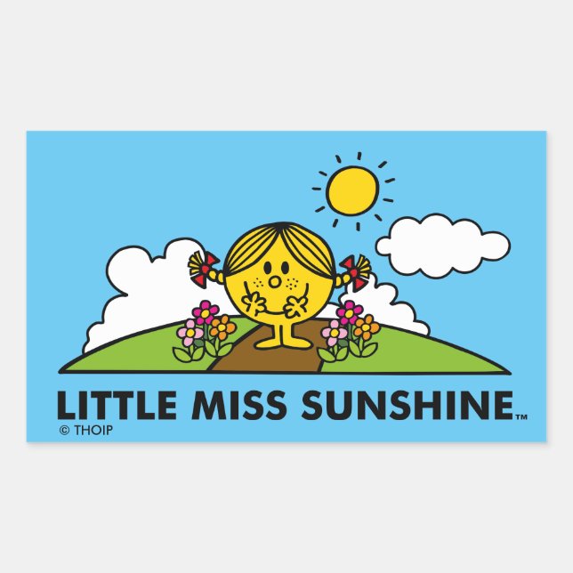 Little Miss Sunshine | Back To Nature Rectangular Sticker (Front)