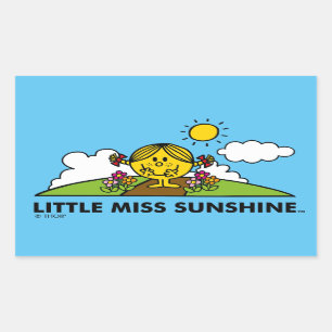 Little Miss Sunshine   Back To Nature Rectangular Sticker