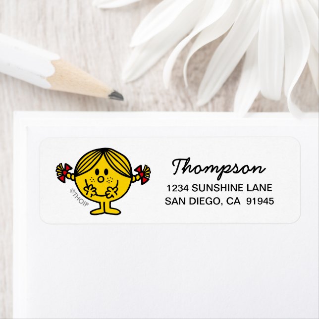 Little Miss Sunshine | Birthday Return Address Label (Insitu)