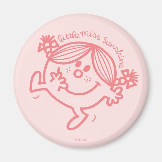 Little Miss Sunshine Coral Magnet (Front)