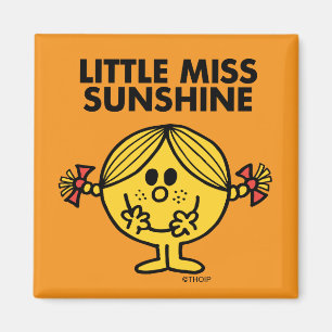 Little Miss Sunshine   Funny & Freckled Magnet