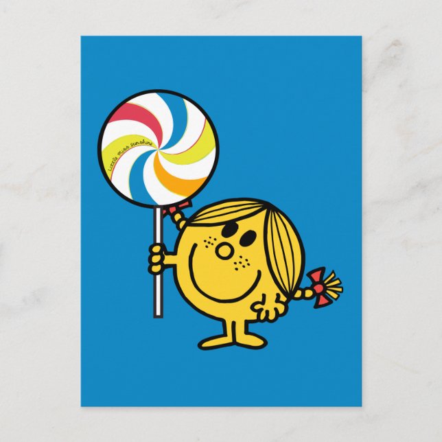 Little Miss Sunshine | Giant Lollipop Postcard (Front)