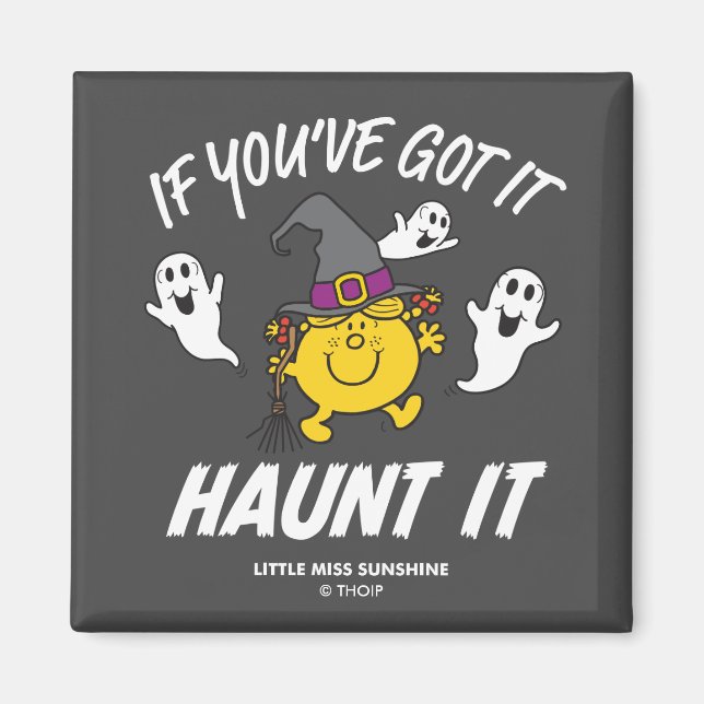 Little Miss Sunshine Haunt It Halloween Magnet (Front)