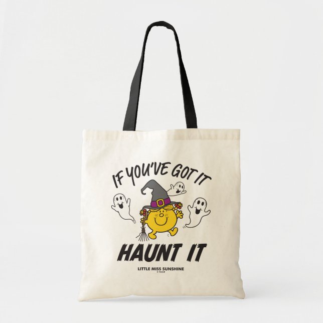 Little Miss Sunshine Haunt It Halloween Tote Bag (Front)