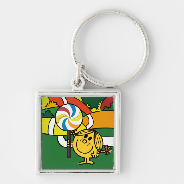 Little Miss Sunshine | Hills & Lollypop Key Ring (Front)