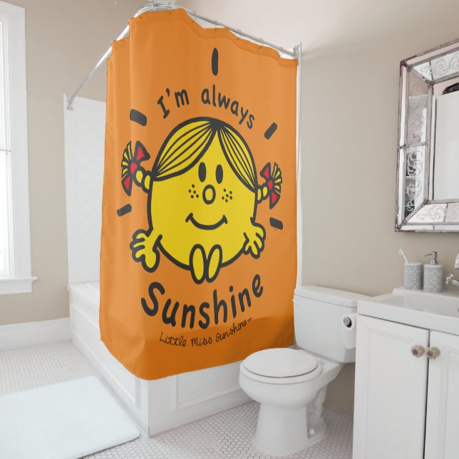 Little Miss Sunshine | I'm Always Sunshine Shower Curtain (In Situ)