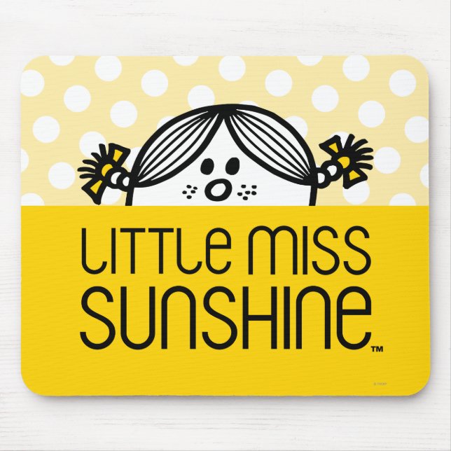 Little Miss Sunshine Peeking Mouse Pad (Front)