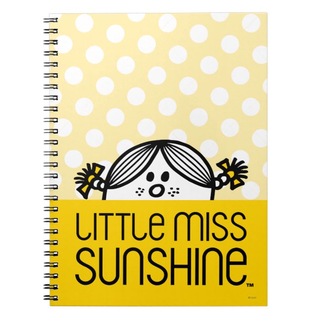 Little Miss Sunshine Peeking Notebook (Front)