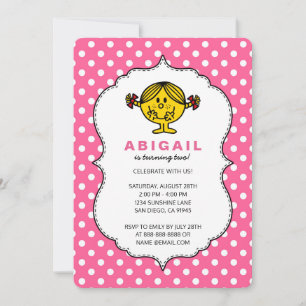 Little Miss Sunshine   Pink Birthday Invitation