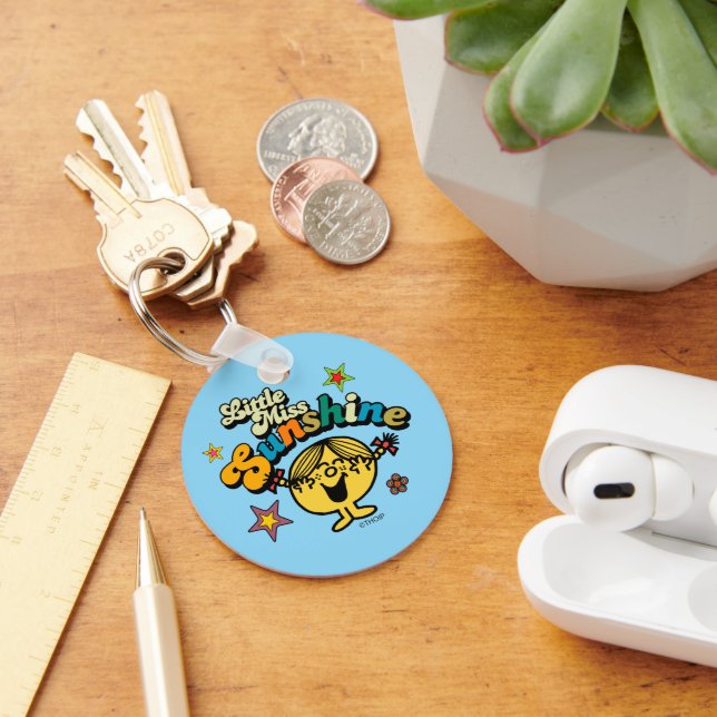 Little Miss Sunshine | Stars & Flowers Key Ring (Desk)