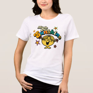 Little Miss Sunshine Stars & Flowers Tri-Blend Shirt