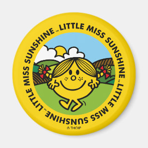 Little Miss Sunshine   Sunshine Circle Magnet