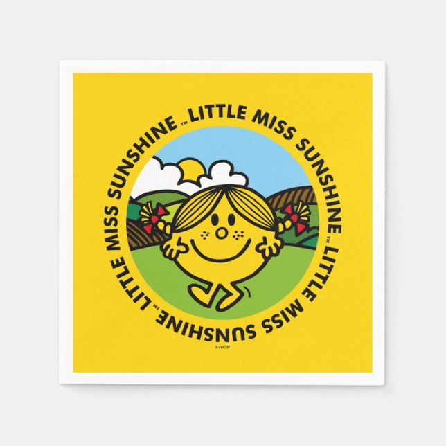 Little Miss Sunshine | Sunshine Circle Napkin (Front)