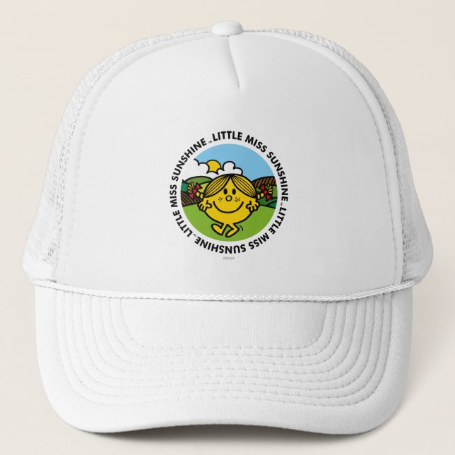 Little Miss Sunshine | Sunshine Circle Trucker Hat (Front)