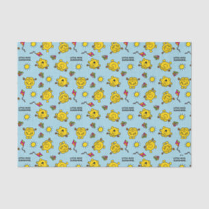 Little Miss Sunshine Teal Polka Dot Pattern Tissue Paper