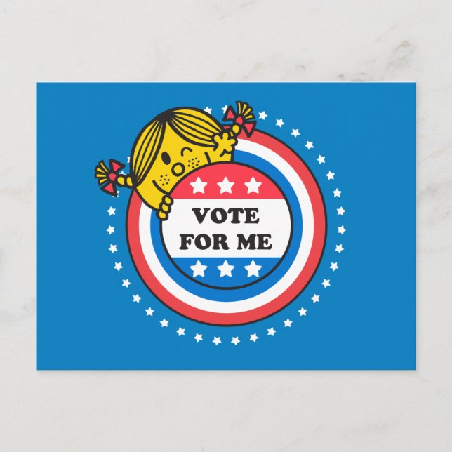 Little Miss Sunshine "Vote for Me" Postcard (Front)