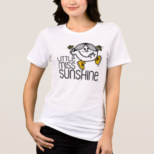 Little Miss Sunshine Walking On Name Graphic Tri-Blend Shirt