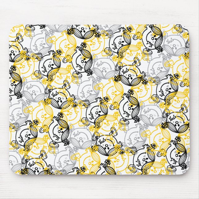Little Miss Sunshine Yellow Character Pattern Mouse Pad (Front)