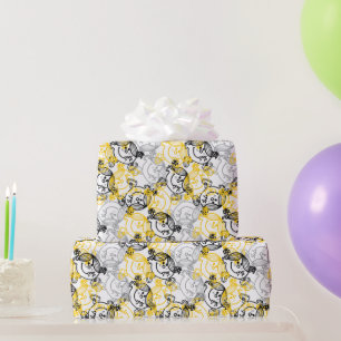 Little Miss Sunshine Yellow Character Pattern Wrapping Paper