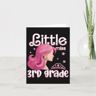 Little Miss Third Grade Back To School Teacher Stu Card