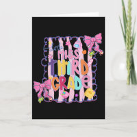 Little Miss Third Grade First Day Of 3rd Grade Coq