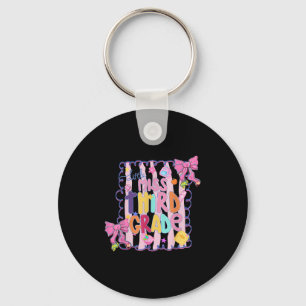 Little Miss Third Grade First Day Of 3rd Grade Coq Key Ring