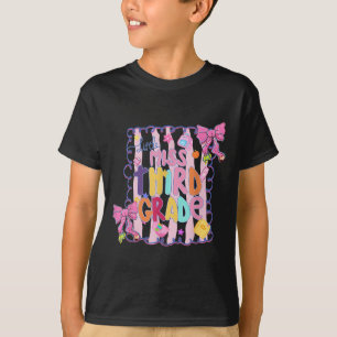 Little Miss Third Grade First Day Of 3rd Grade Coq T-Shirt
