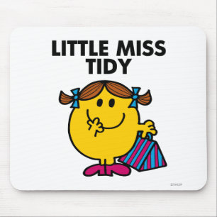 Little Miss Tidy   Black Lettering Mouse Pad