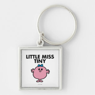 Little Miss Tiny   Black Lettering Key Ring